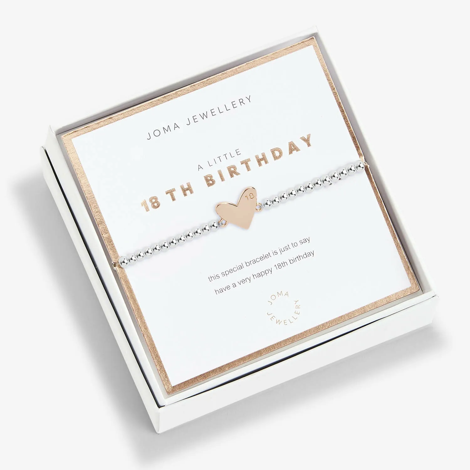 Joma Jewellery Beautifully Boxed a little 18th Birthday Bracelet