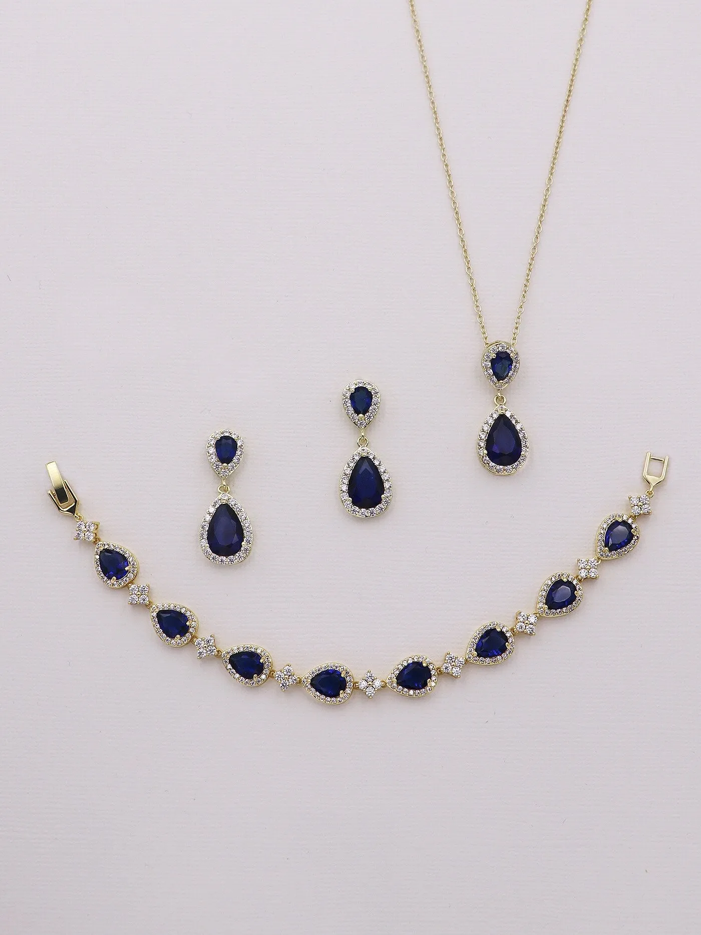 Kensley Sapphire Blue Jewelry Set