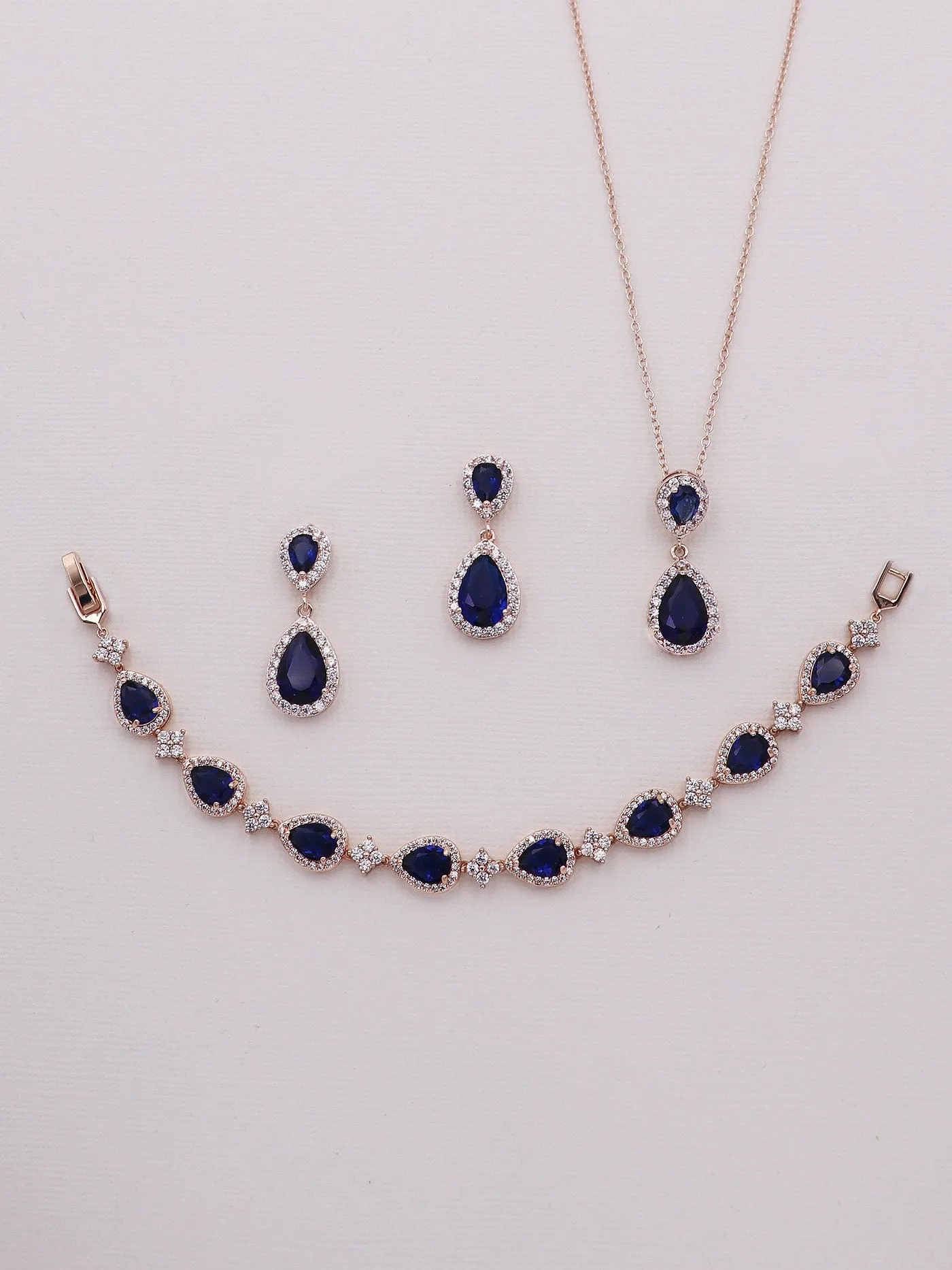 Kensley Sapphire Blue Jewelry Set