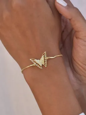 Klissaa Butterfly Crystal Bracelet