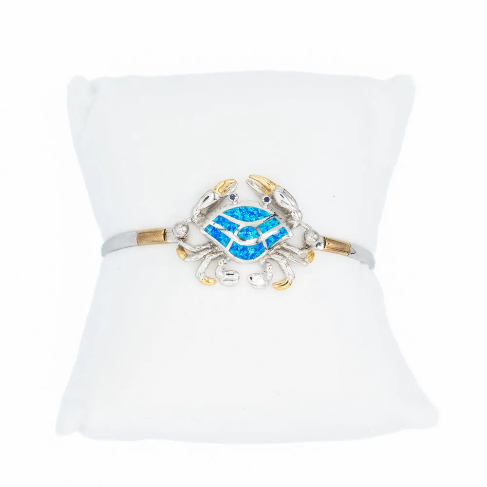 Kovel Blue Opal Crab Topper