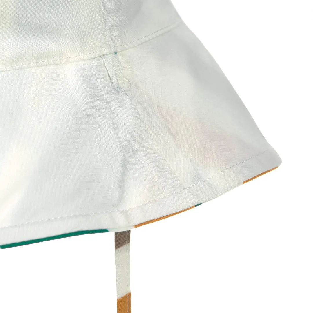 Lassig Sun Protection Bucket Hat - Pink/Nature - Waves