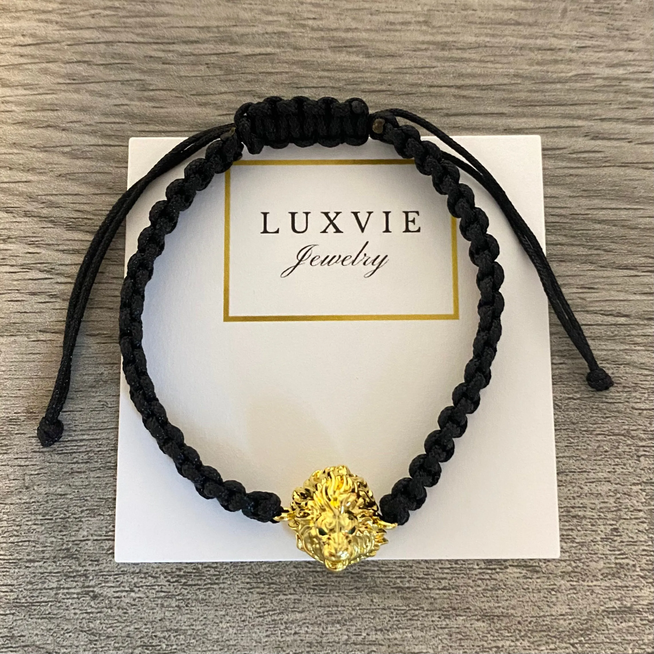 Lion Bracelet - Black or Red