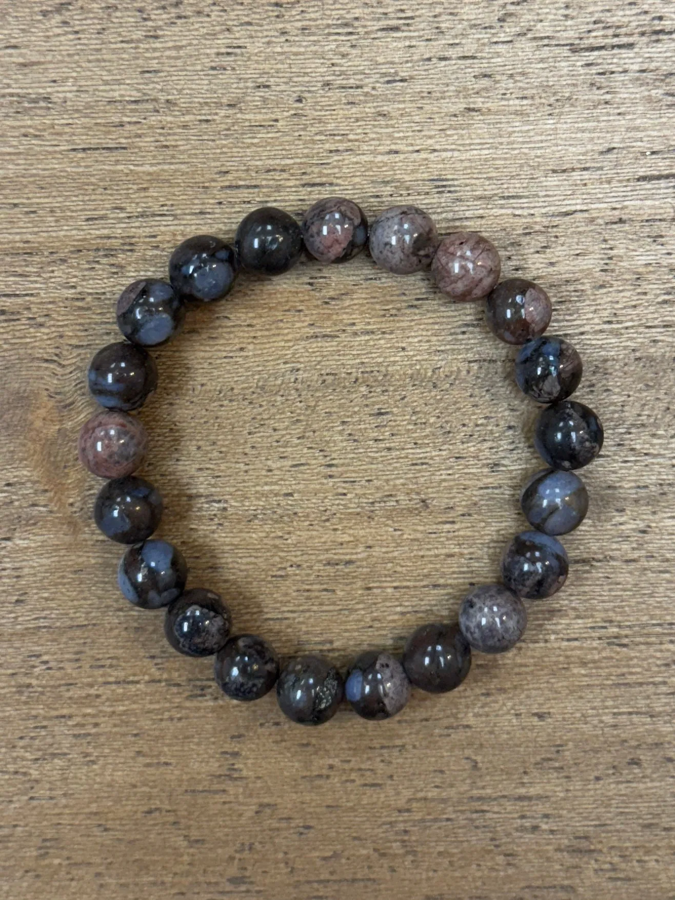 Llanite Blue Opal Quartz 8mm Bracelet