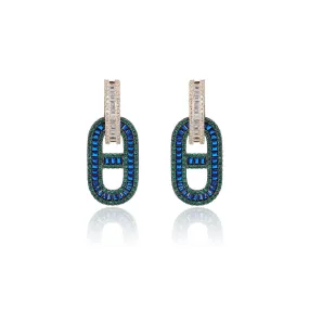 Luxury Cubic Zircon CZ Crystals Earrings Birthday Party Wedding Gift Fine New Jewelry CE11573
