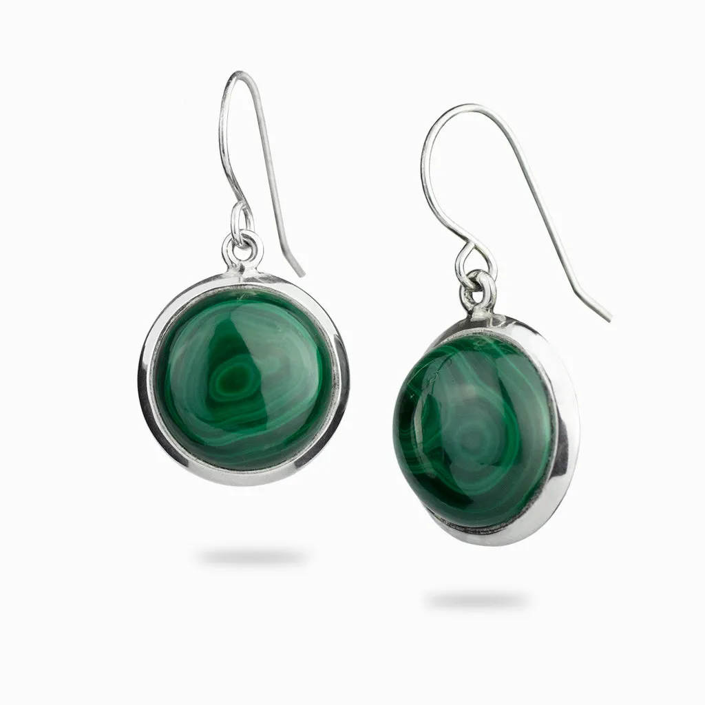 Malachite Drop Earrings