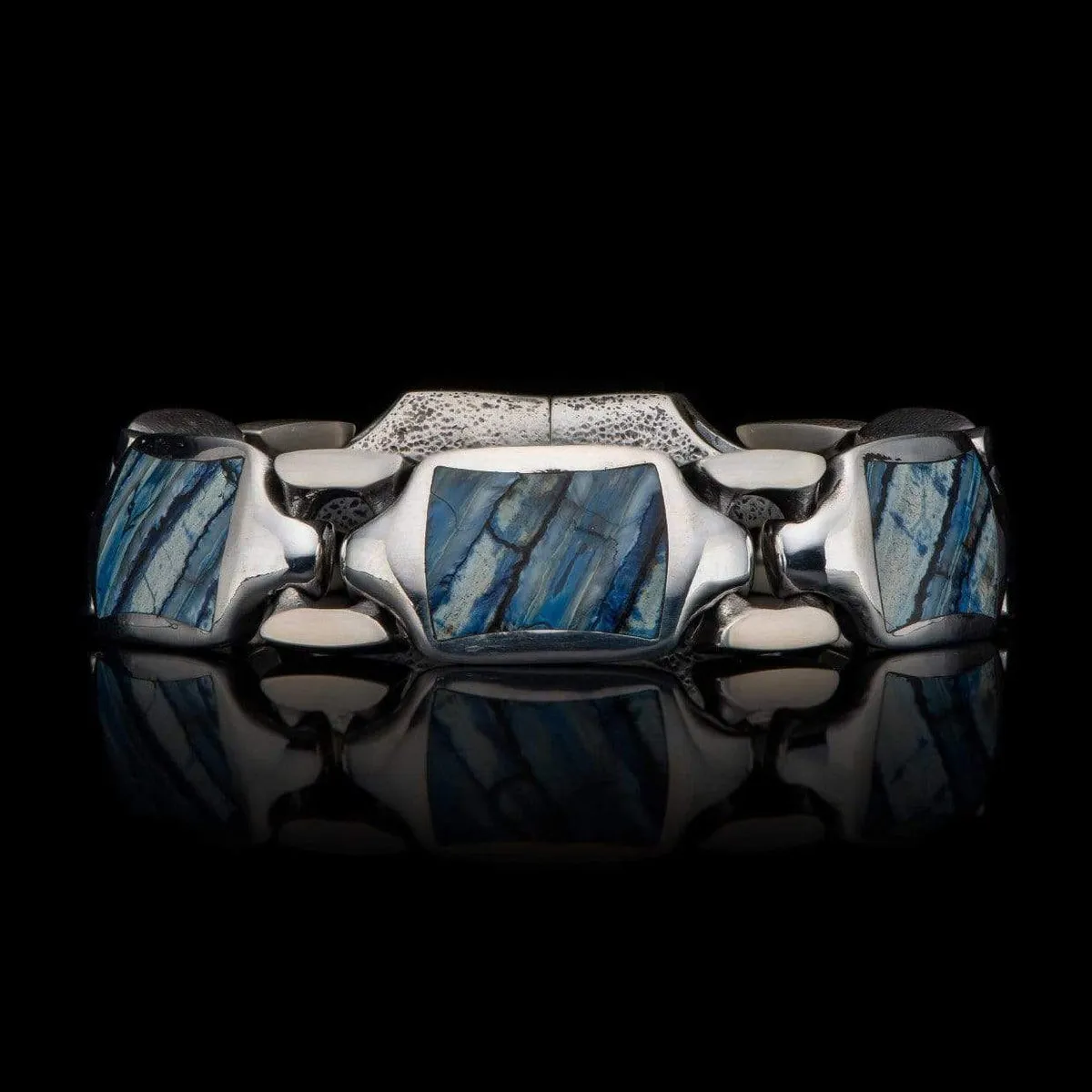 Men's Blue Mammoth Retro Bracelet - BR13 MT BL