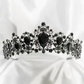 Michelle's Tiara in Black & Antique Silver