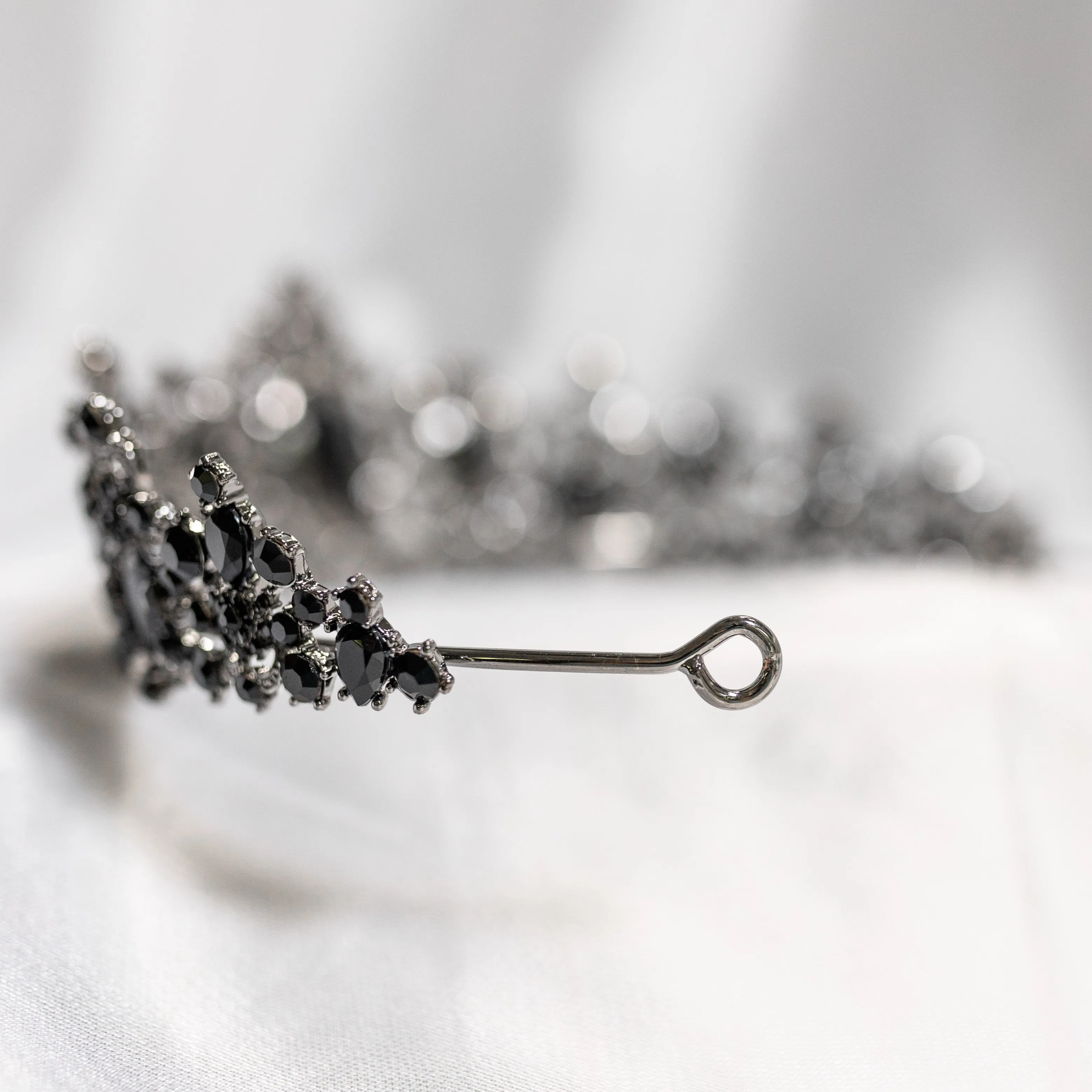 Michelle's Tiara in Black & Antique Silver
