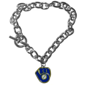 Milwaukee Brewers Charm Chain Bracelet