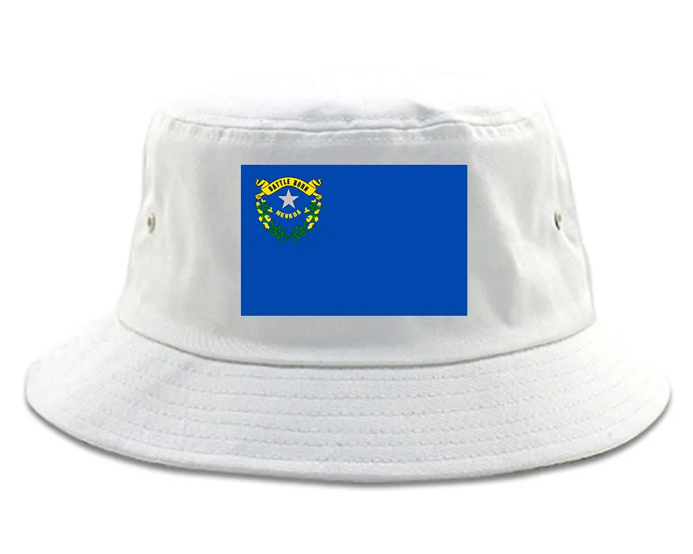 Nevada State Flag NV Chest Mens Bucket Hat