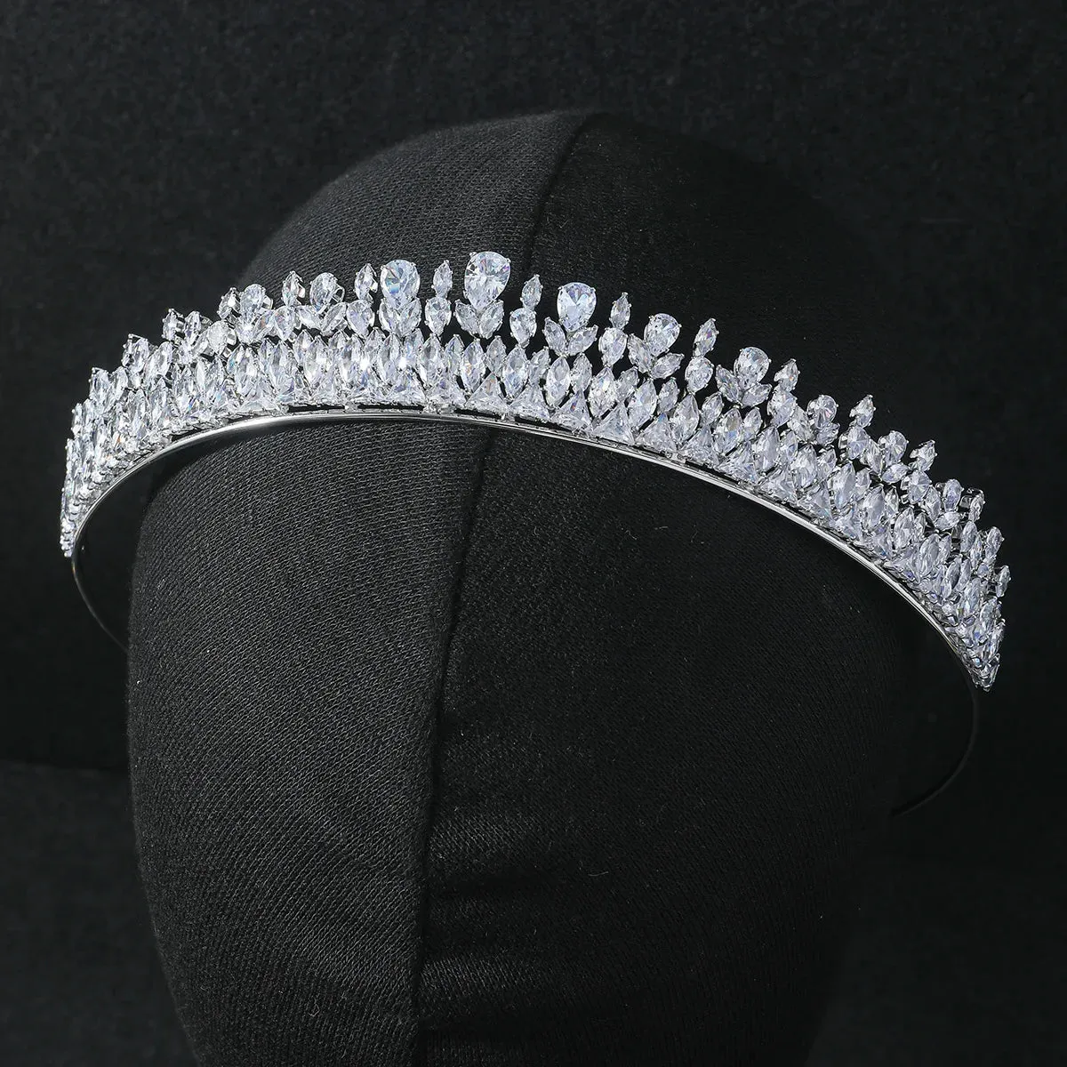 New Bride Zircon Crown Headwear Wedding Hair Accessories tiara Headband BH6044