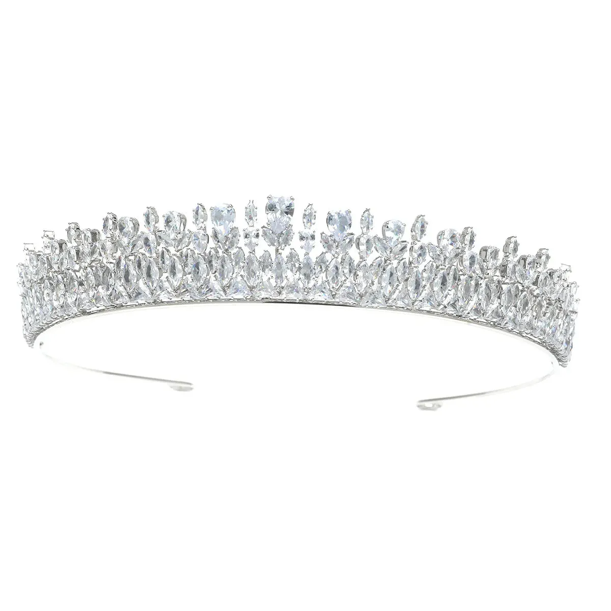 New Bride Zircon Crown Headwear Wedding Hair Accessories tiara Headband BH6044