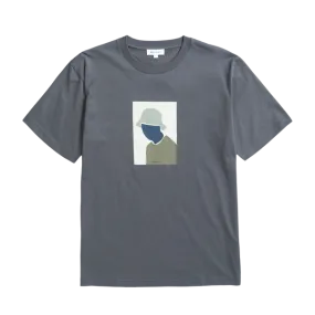Norse Projects Johannes Bucket Hat Print T-Shirt - Magnet Grey