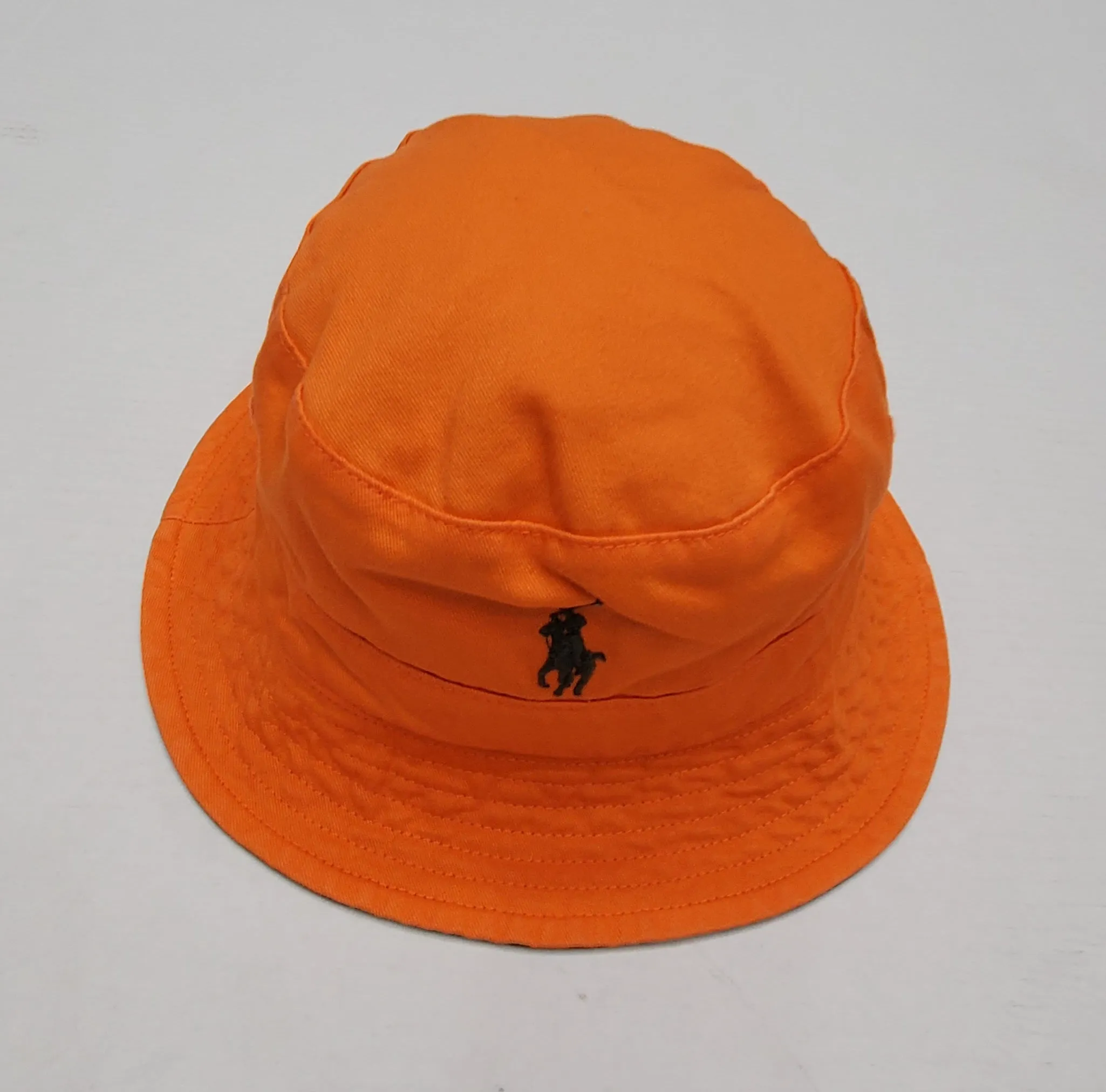 Nwt Polo Ralph Lauren Reversible Camo/Orange Pony Bucket Hat