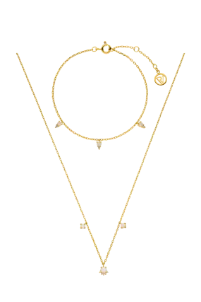 Opal Hope Set Gold