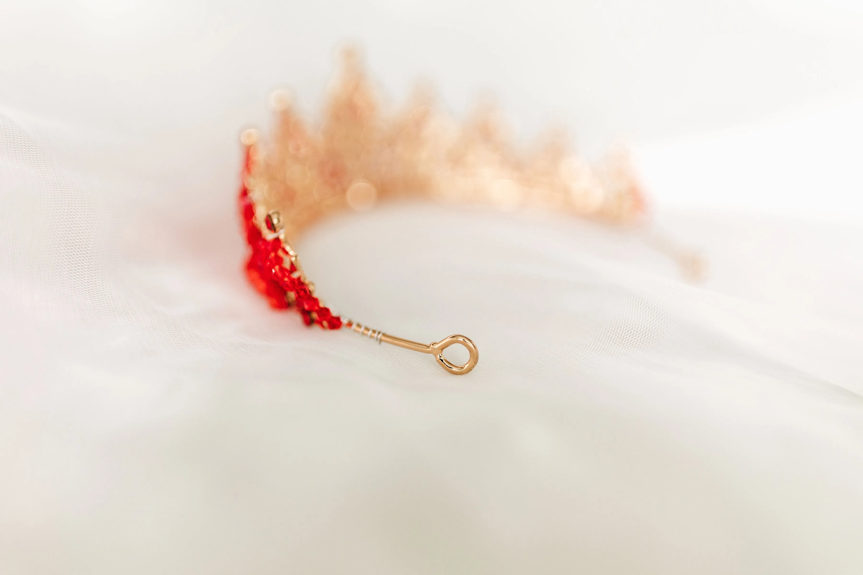 Ophelia's Tiara in Red & Rose Gold