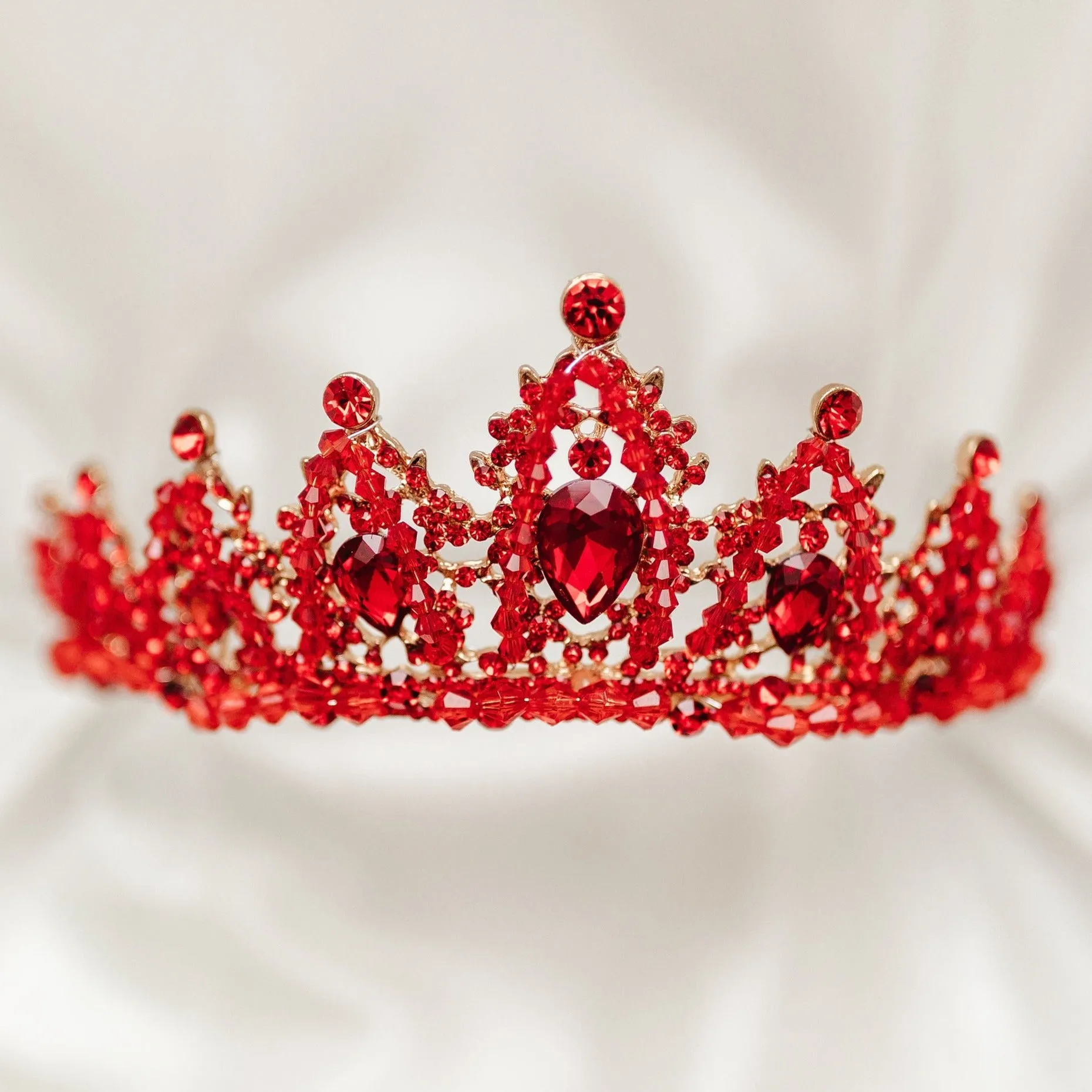 Ophelia's Tiara in Red & Rose Gold