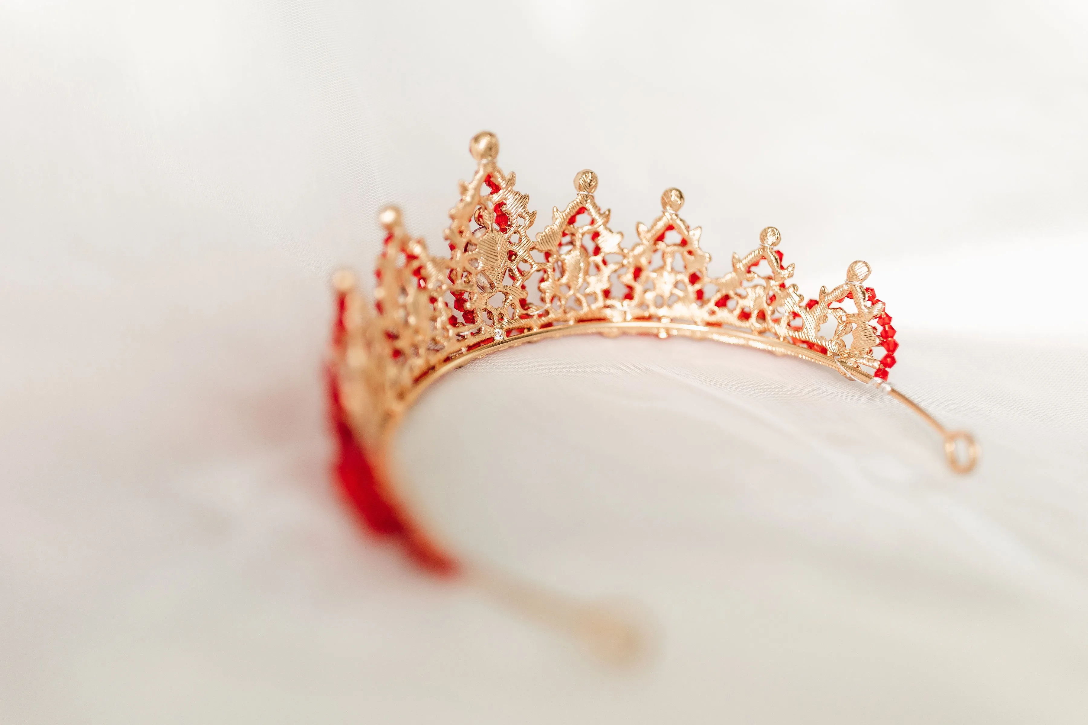 Ophelia's Tiara in Red & Rose Gold