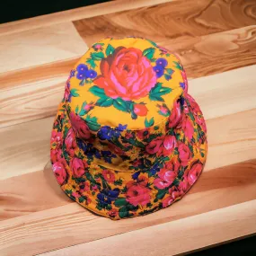 Orange Flower Bucket hat