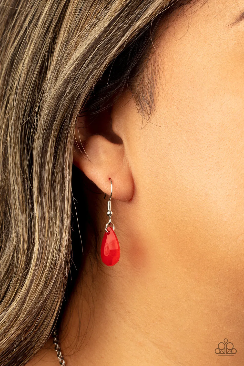 Party Paradise - Red Necklace - Paparazzi Accessories
