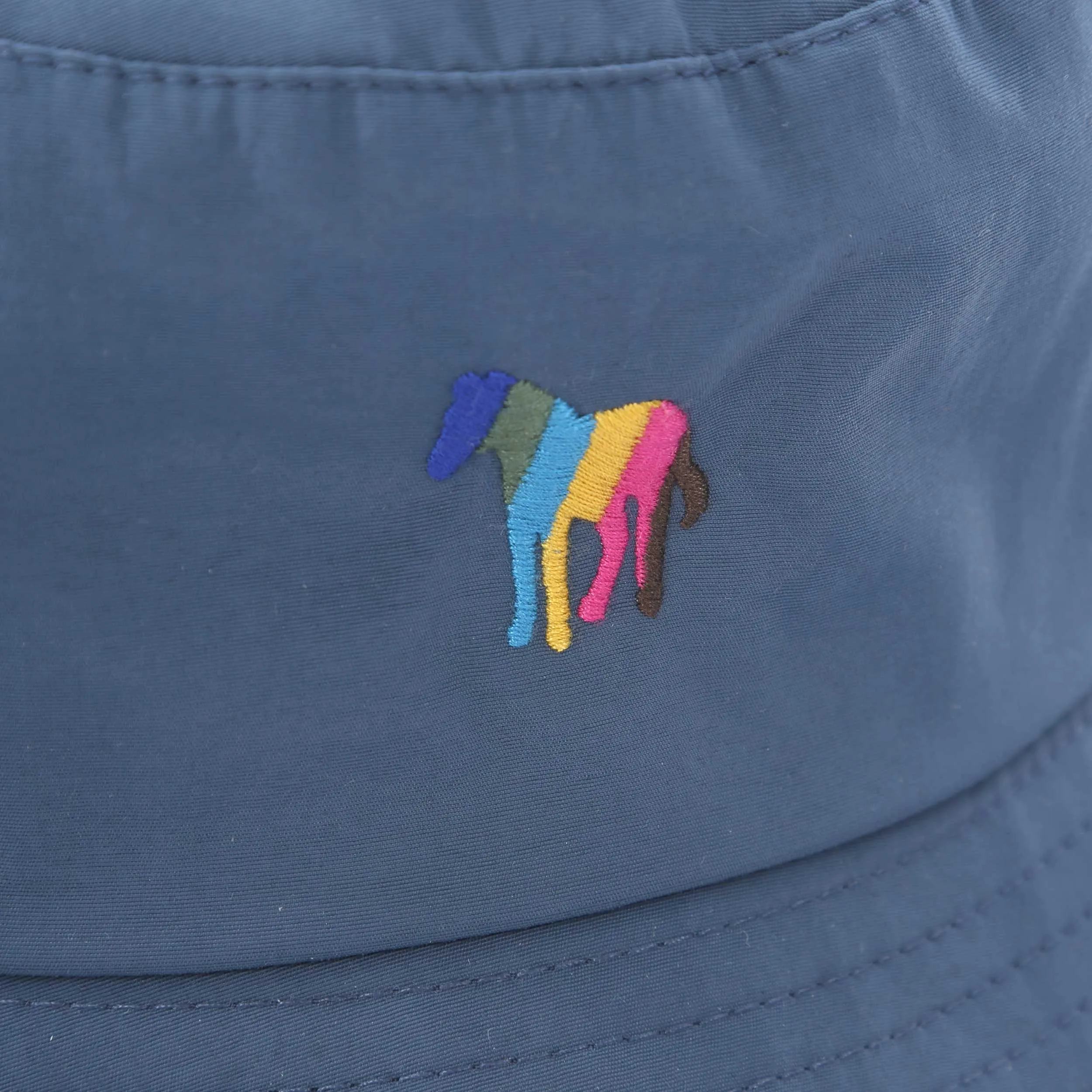 Paul Smith Broad Zebra Bucket Hat in Ink Blue