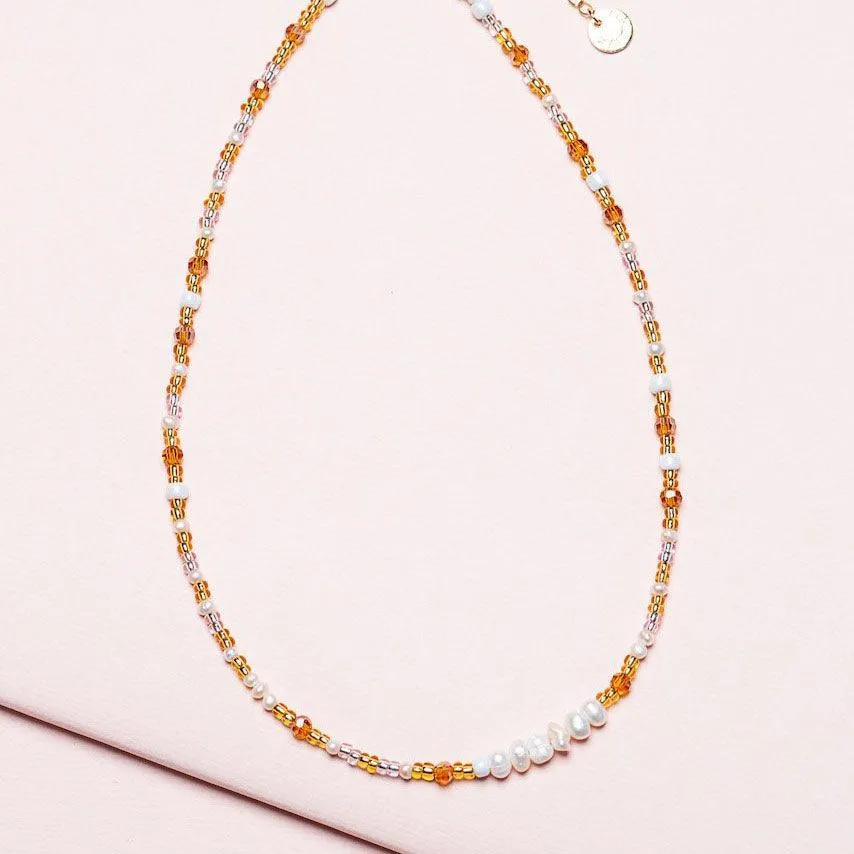 Pearl Necklace - Amber