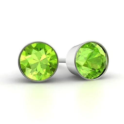 Peridot Stud Earrings