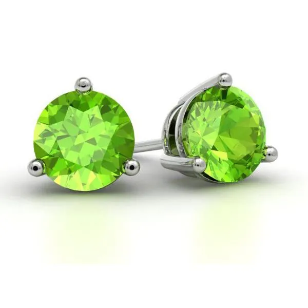 Peridot Stud Earrings