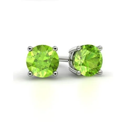 Peridot Stud Earrings