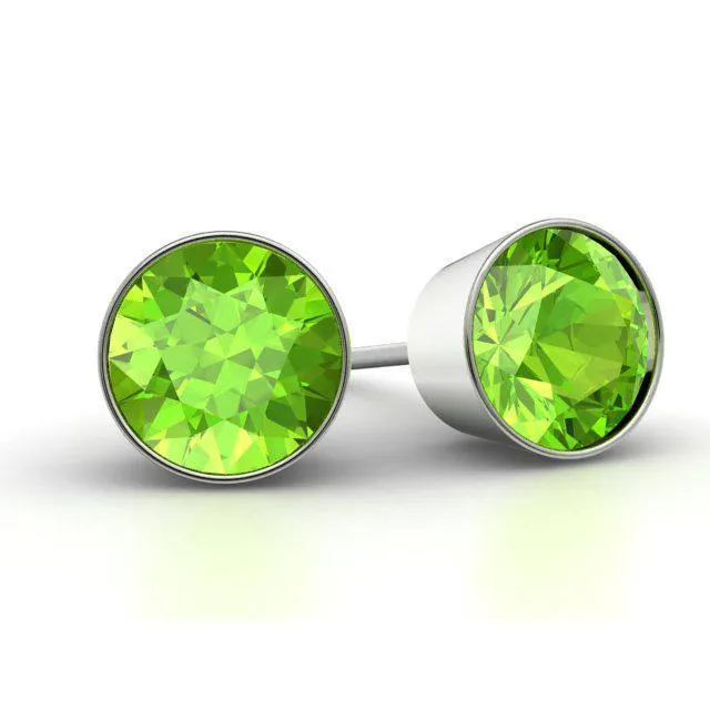 Peridot Stud Earrings