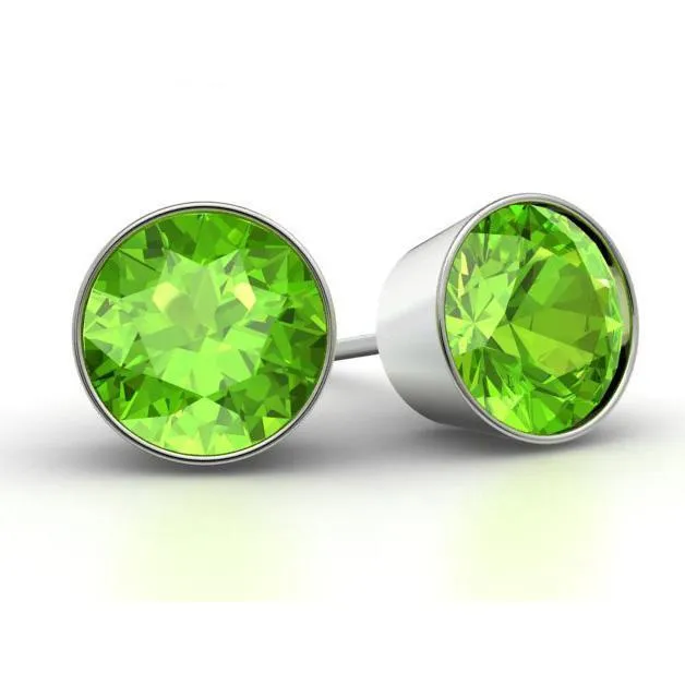 Peridot Stud Earrings