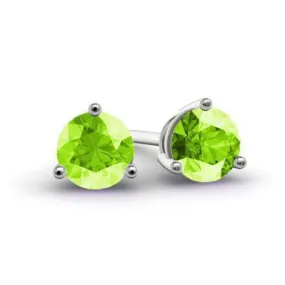 Peridot Stud Earrings