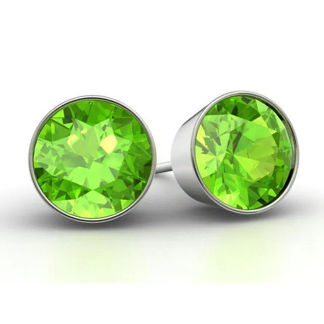 Peridot Stud Earrings