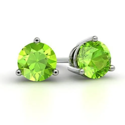 Peridot Stud Earrings