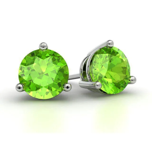 Peridot Stud Earrings