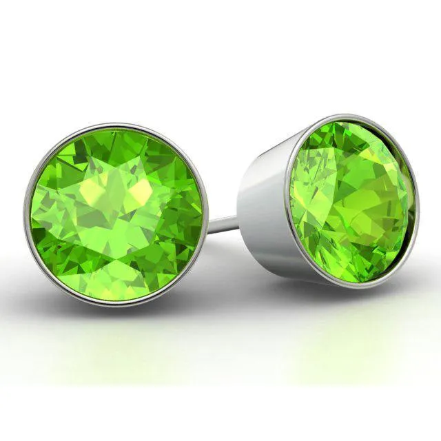 Peridot Stud Earrings
