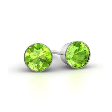 Peridot Stud Earrings