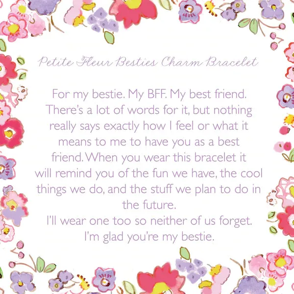Petite Fleur Besties Charm Bracelet