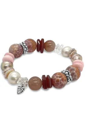 Pink Opal and Mixed Stone Bracelet