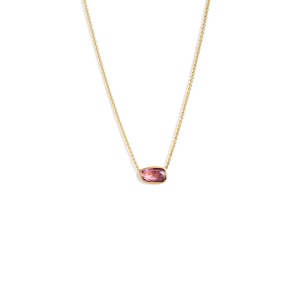 pink sapphire necklace