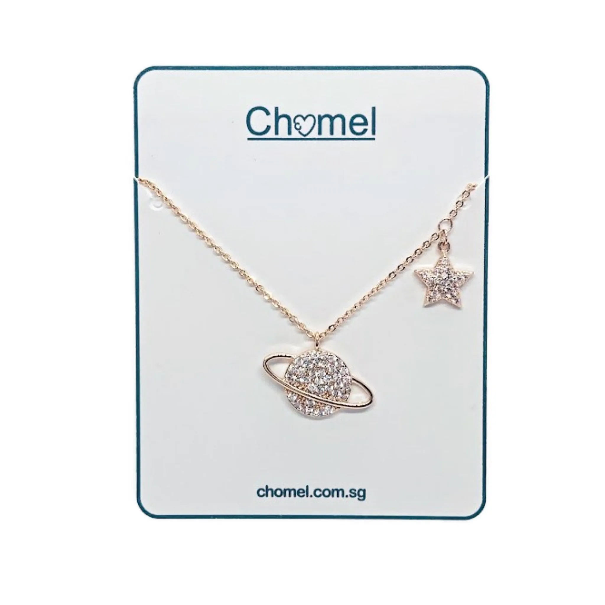 Planet Cubic Zirconia Necklace