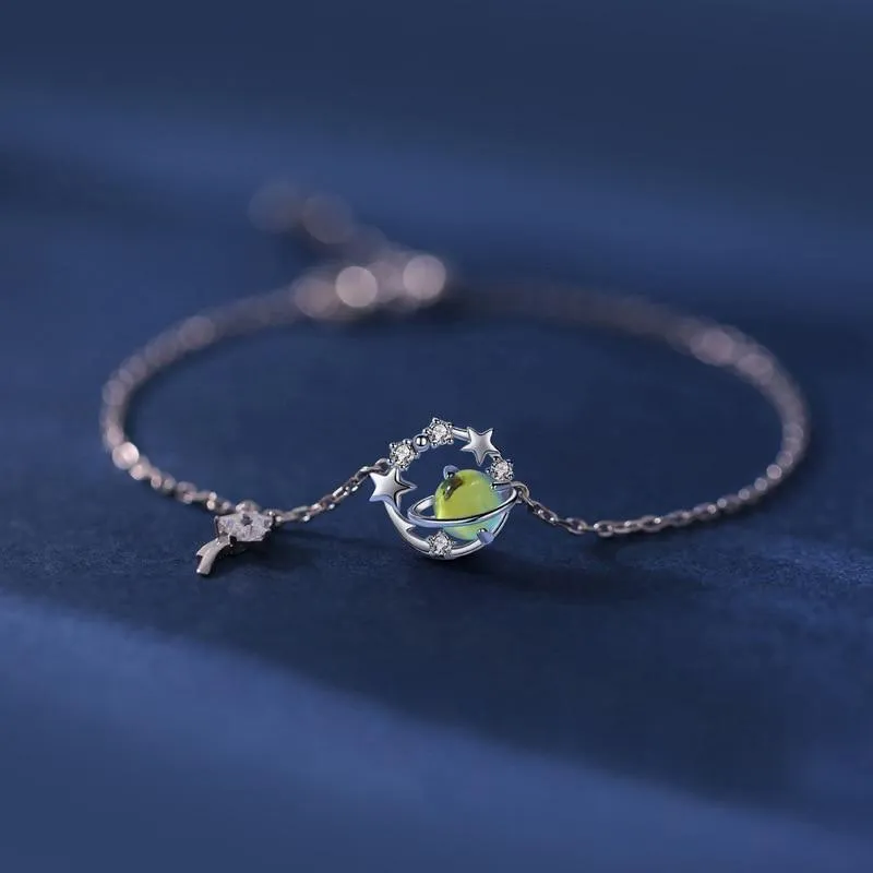 Planet Star Charm Bracelet