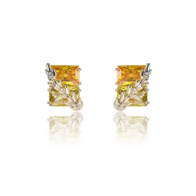 Popular Zircon Square Drop Earring, Women's Girl's Gatherings Jewelry CE11783