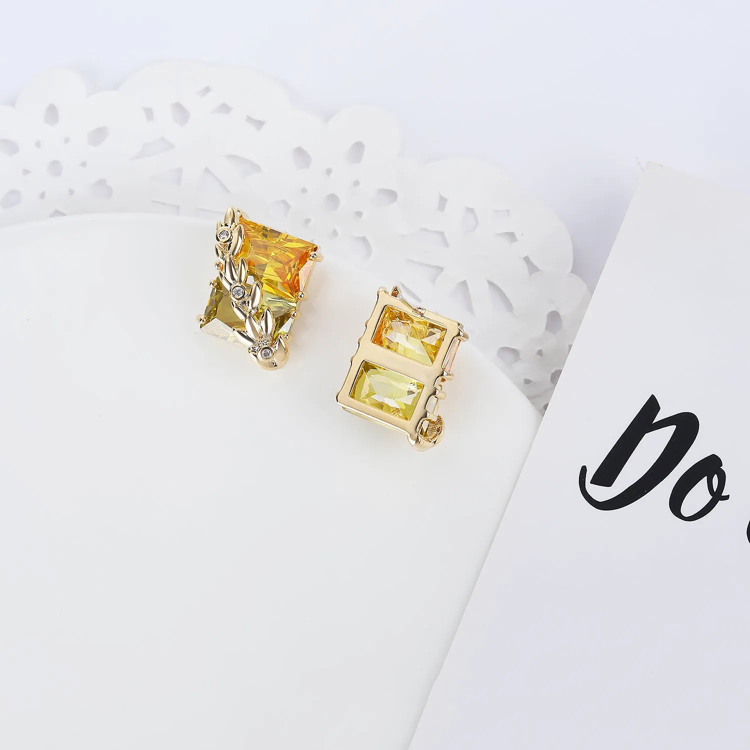 Popular Zircon Square Drop Earring, Women's Girl's Gatherings Jewelry CE11783
