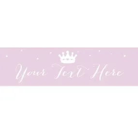 Princess Personalised Banner - 120cm x 30cm