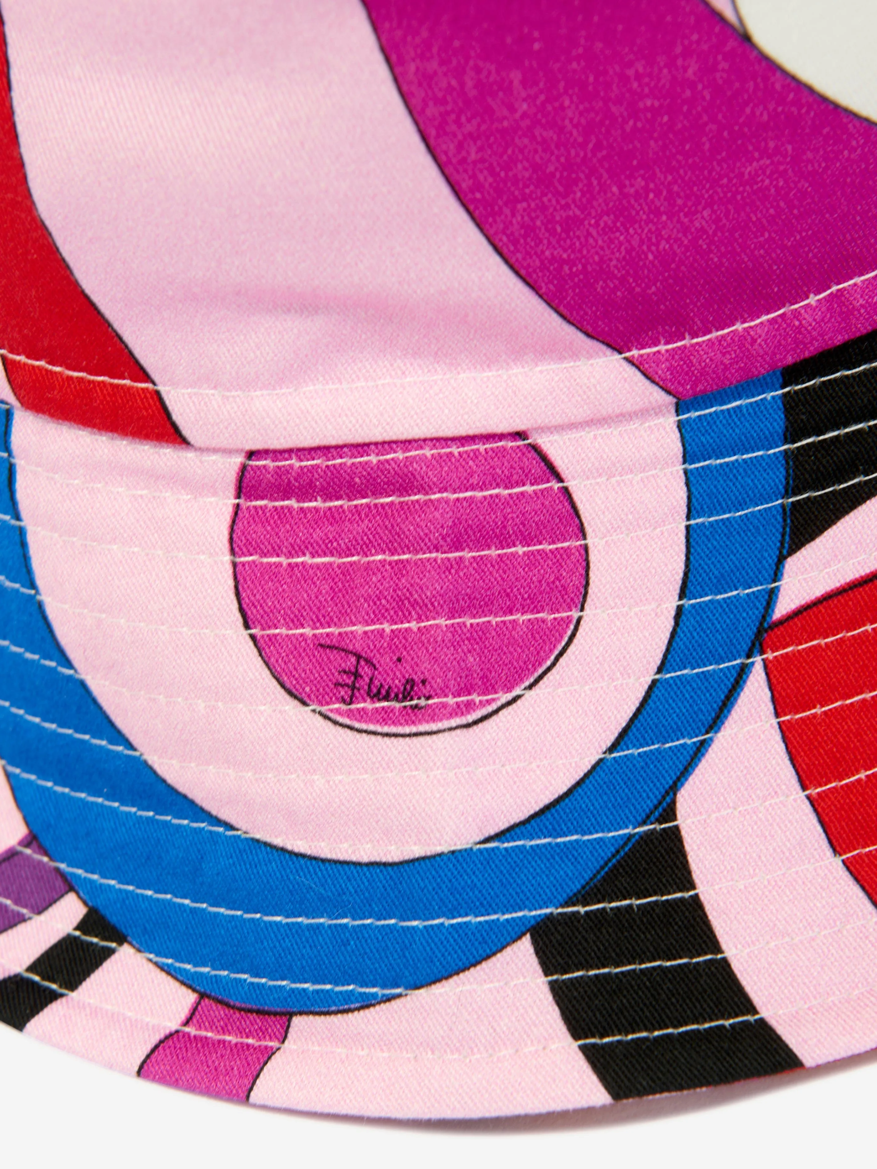 Pucci Girls Marmo Print Bucket Hat in Multicolour