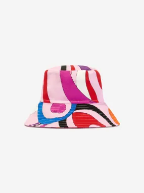 Pucci Girls Marmo Print Bucket Hat in Multicolour