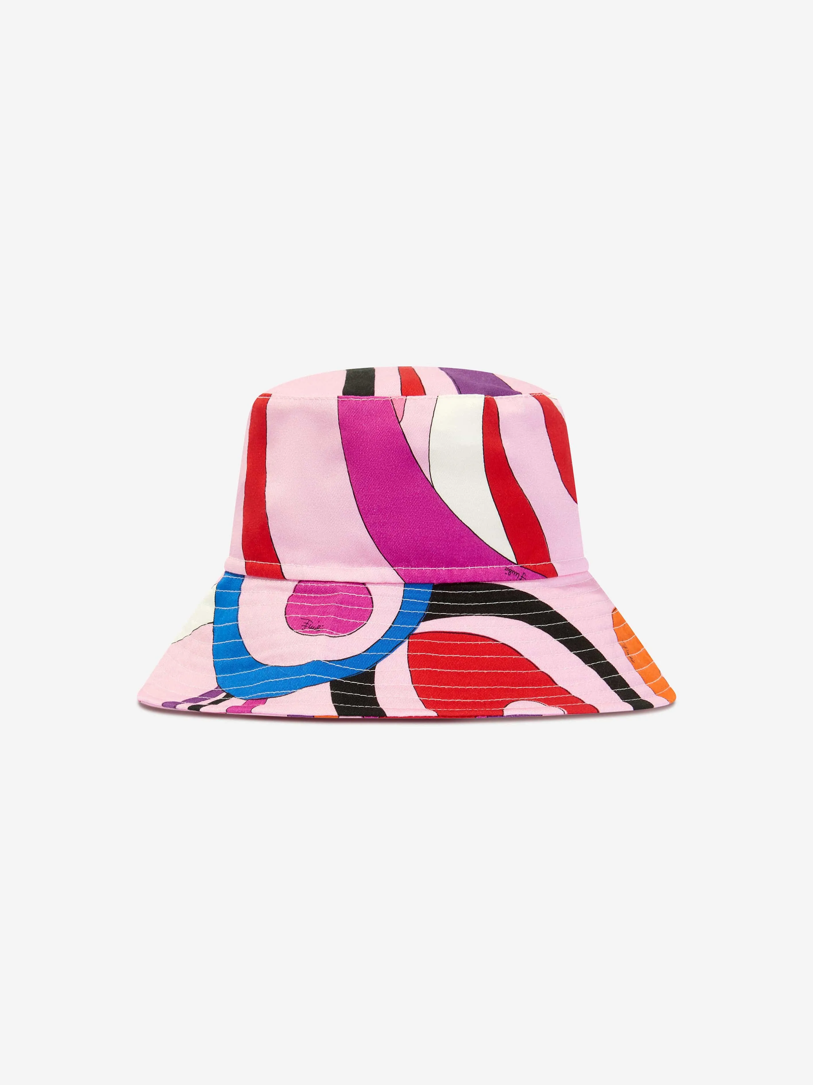 Pucci Girls Marmo Print Bucket Hat in Multicolour