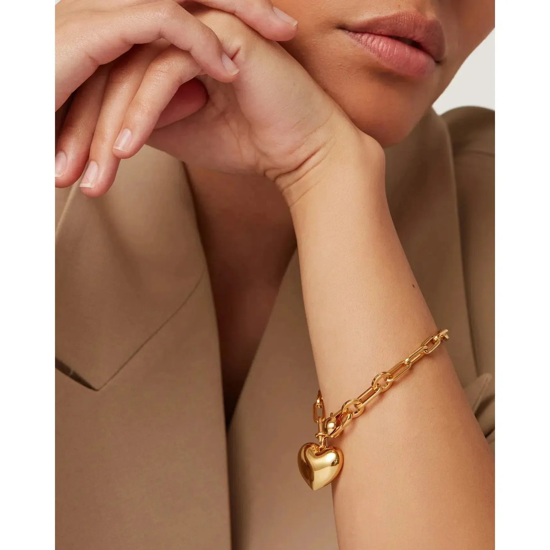 PUFFY HEART BRACELET